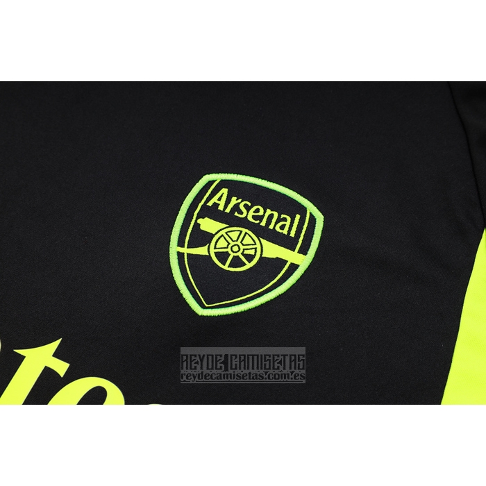 Chandal del Arsenal Manga Corta 2023-2024 Negro - Pantalon Corto